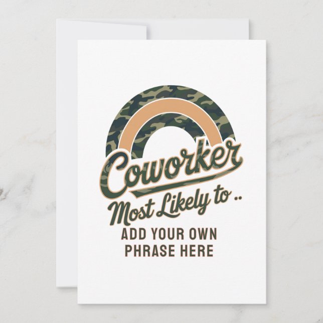 Convite Presentes Engraçados para Colegas de Trabalho Mais (Frente)