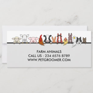Convite Presentes para clientes Animais de Fazenda Ovelha 