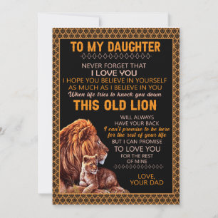 Convite Presentes para Filha   Carta para Minha Filha do P