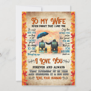 Convite Presentes para Mulher   Carta Para Minha Esposa Am