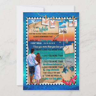 Convite Presentes para Mulher   Carta para Minha Esposa Am