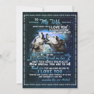 Convite Presentes para Mulher   Carta Para Minha Esposa Am