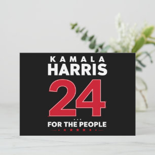 Convite Presidente 47 Kamala Harris 2024 Apoio Senhora 