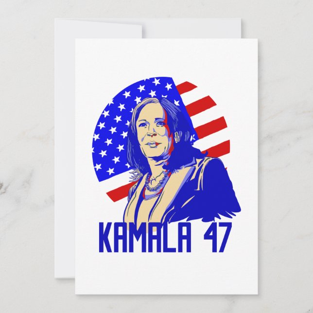 Convite presidente kamala harris 47 (Frente)