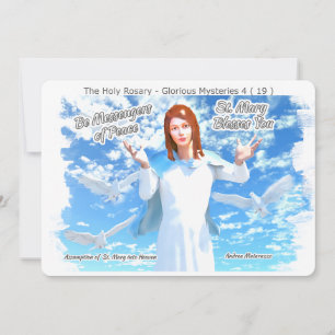 Convite Pressuposição de Ruas. Maria no Céu