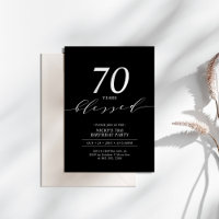 Preto & Branco | 70 Festa de aniversário Amada Por