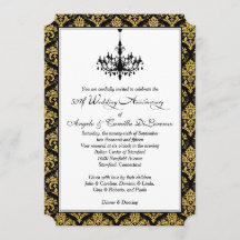 Preto, Damasco Dourado, Lustre 50º Aniversário