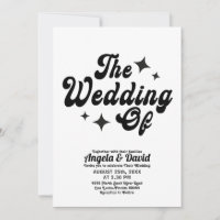 preto e branco Modern Vintage guião retrô Casament