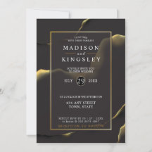 Preto e Ouro 💍 Óleo de tinta Abstrato moderno