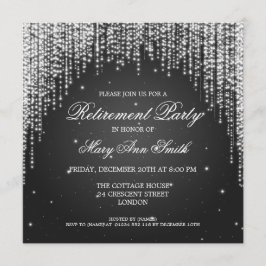 Convite Preto-escuro da Noite do Partido da Reforma Elegan