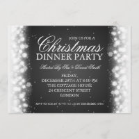 Preto mágico elegante da faísca do partido de