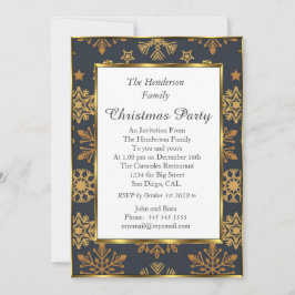 Convite Preto para Ouros de Natal