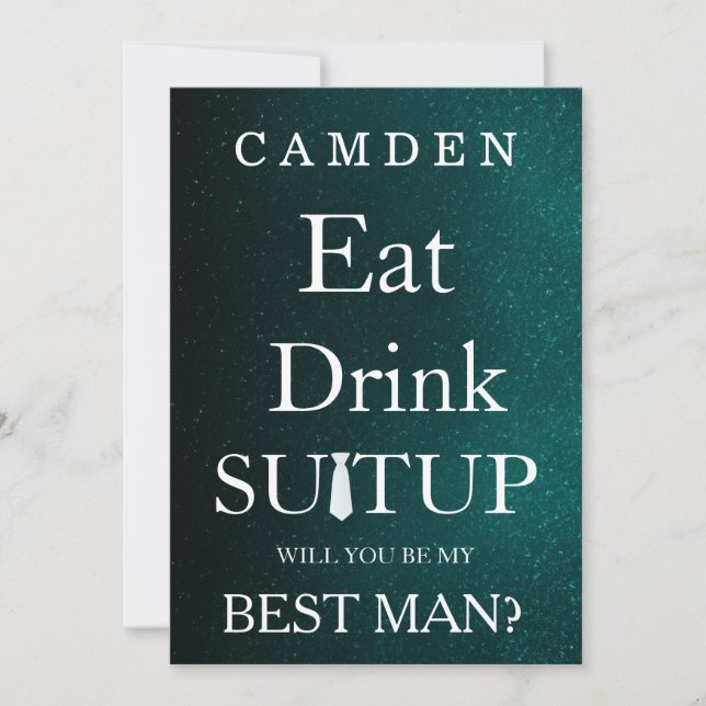 Convite Preto quadro de quadro negro Você será meu padrinh (Frente)