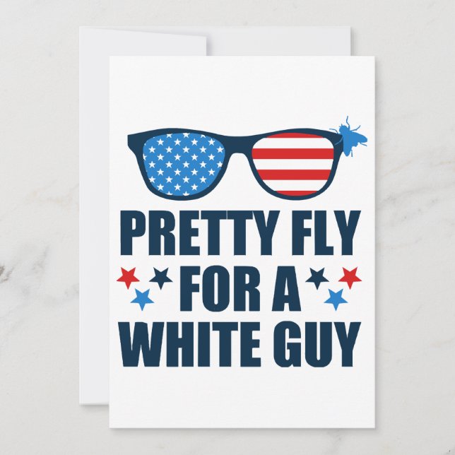 Convite Pretty Fly For A White Guy (Frente)