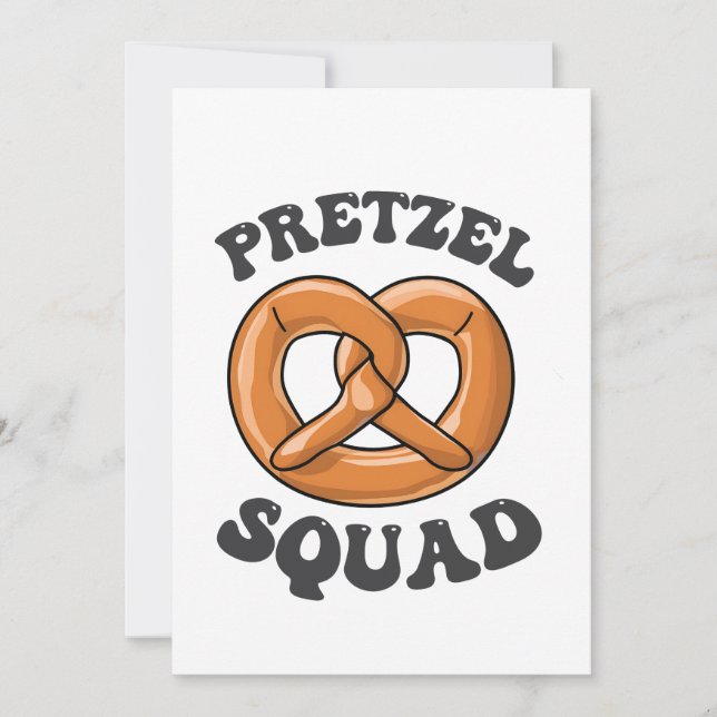 Convite Pretzel Squad Funny Oktoberfest Pretzel Lover Germ (Frente)