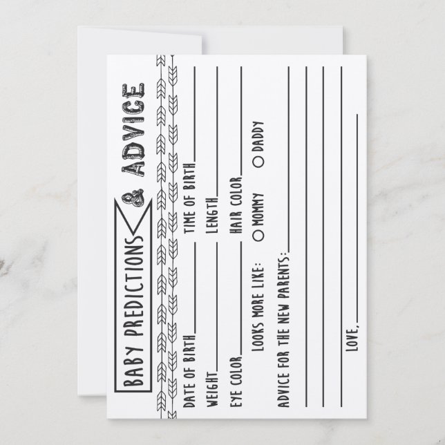 Convite Previsão de Bebês e Jogo de Chá de fraldas de Cons (Frente)