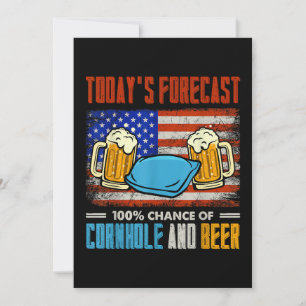 Convite Previsão de Hoje Cornhole e Cerveja