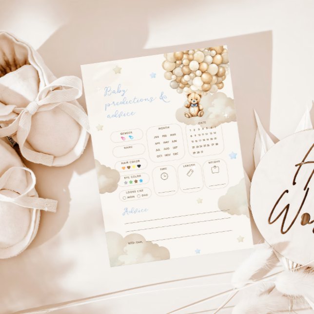 Convite Previsões Aconselhar Jogo de Chá de fraldas do Urs (Criador carregado)