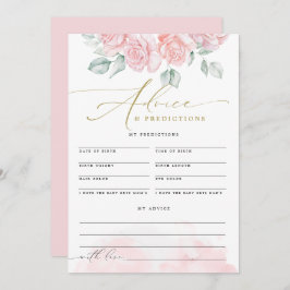 Convite PREVISÕES DE Aconselhamento Bebês Floral Elegante 