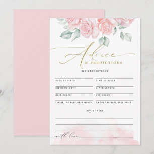 Convite PREVISÕES DE Aconselhamento Bebês Floral Elegante