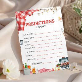 Convite Previsões e Dicas para Baby-Q Picnic