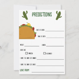 Convite previsões mexicanas do fiesta taco para o jogo de 