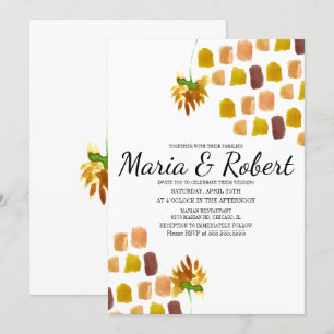 Convite Primavera Amarelo Florestal para Canto