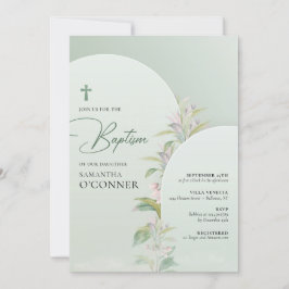 Convite Primavera boho arch verde eucalyptus blush floral