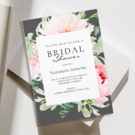 Convite Primavera Botânico de Aquarela Invitati