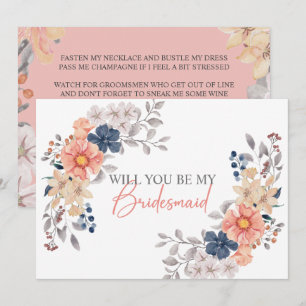 Convite Primavera Coral Marinho Floral Você Será A Minha