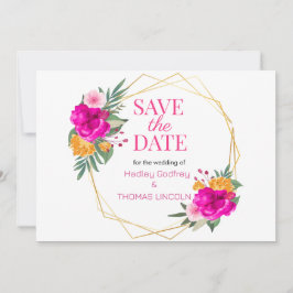 Convite Primavera De Flor Selvagem Rosa Que Salve A Data