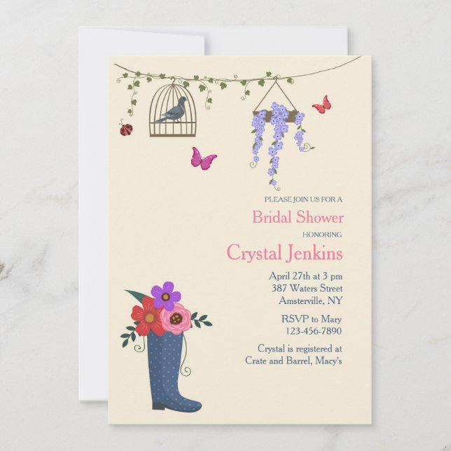 Convite Primavera Está Aqui Convidado (Frente)