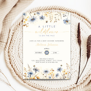 Convite Primavera Floral - Baby Shower da Pequena Flor Sil