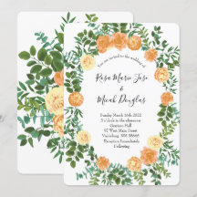 Primavera Floral Rosa de Casamento de Peach