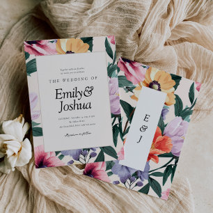 Convite Primavera Floral Wedding