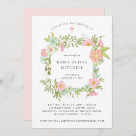 Convite Primavera Garden | Batismo Floral