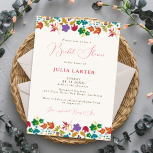 Convite Primavera Mostarda Chá de panela Amarelo Roxo