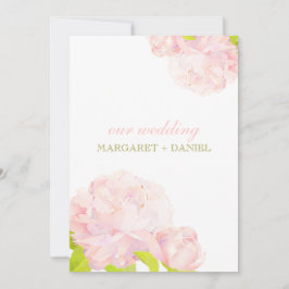 Convite Primavera Pink + Casamento de Penas Verdes