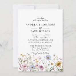 Convite Primavera Wildflower | Boho Chic Wedding