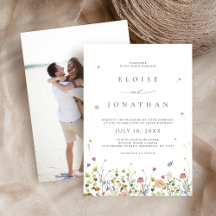 Primavera Wildflower Garden Floral Boho Casamento 