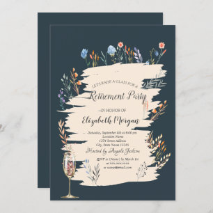 Convite Primavera Wildflower Meadow,Glass Retirement