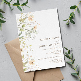 Convite Primavera Wildflower Wedding