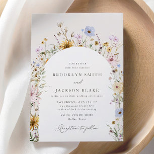 Convite Primavera Wildflower Wedding