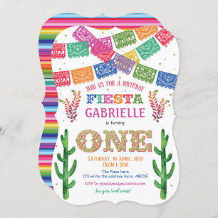 Convite Primeira chamada de aniversário, mexicana, Fiesta