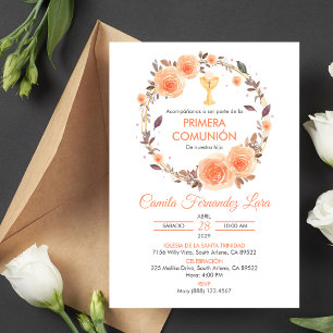 Convite Primeira comuna espanhola de Chalice