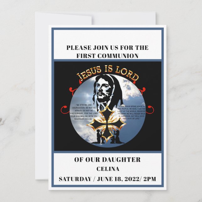 Convite Primeira Comunhão (Frente)