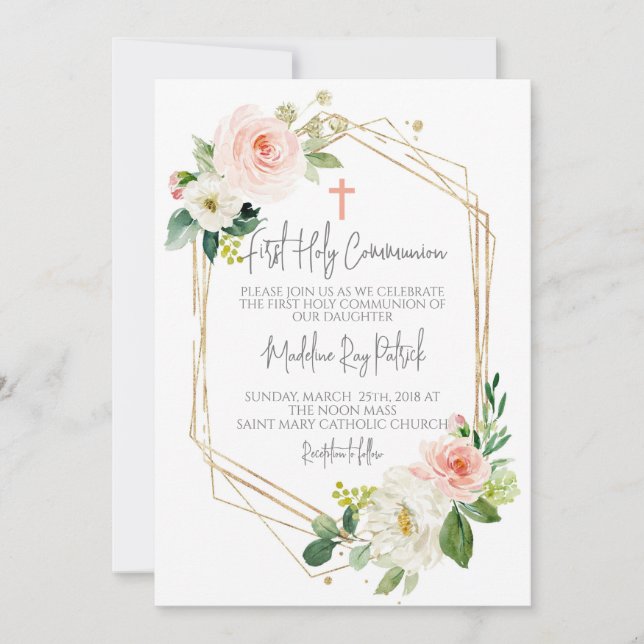 Convite Primeira Comunhão (Frente)