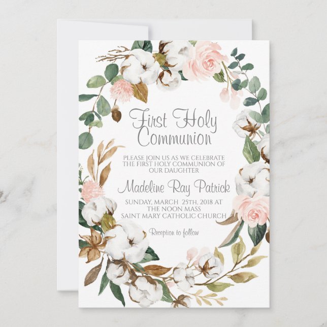 Convite Primeira Comunhão (Frente)