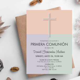 Convite Primeira Comunhão Cuta Minimalista da Primeira Com