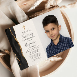 Convite Primeira Comunhão Personalizada com Foto em Ágata 
